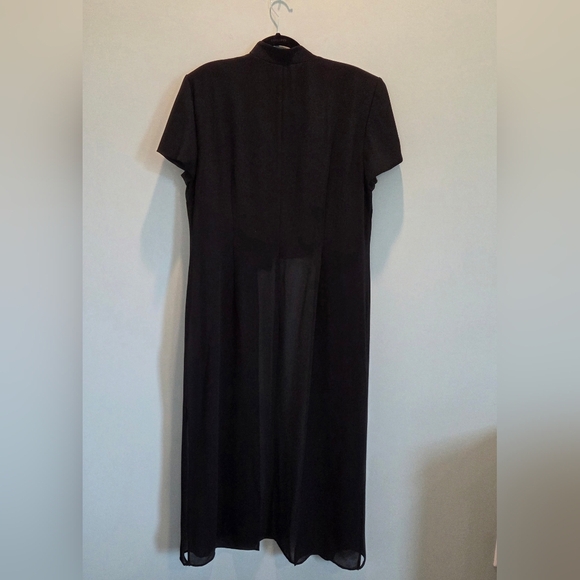 Sheri Martin New York Two-Piece Pant Set Size 18 Vintage Black Chinese-Style - Picture 8 of 16